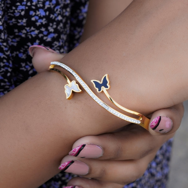 Black-White Butterfly Bracelet