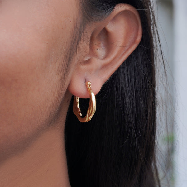 Modern Gold Earrings